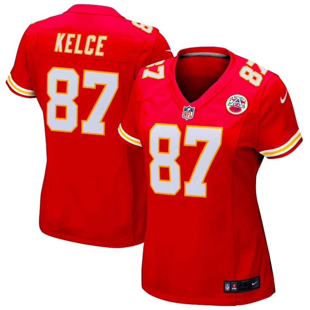 Women's Nike Travis Kelce Red Kansas City Chiefs Game Jersey NWOT